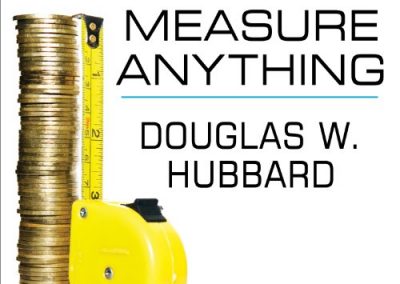 How to measure anything by Douglas Hubbard